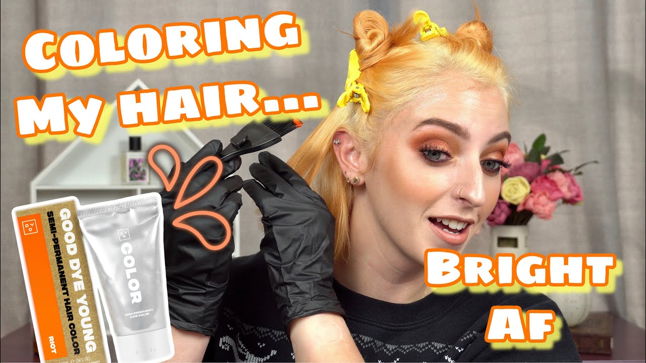 😅 COLORING MY OWN HAIR FOR THE FIRST TIME EVER || Good Dye Young