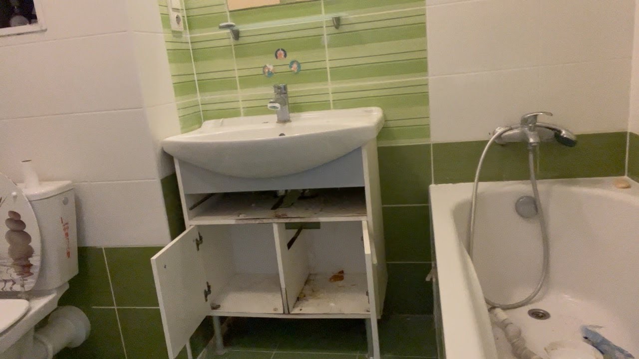 Výměna umyvadla včetně skříňky