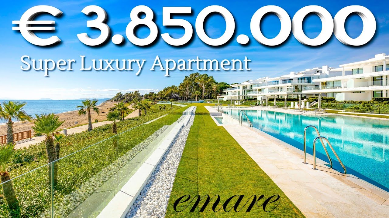 3.850.000 € SUPER LUJOSO APARTAMENTO EN #Emare #Estepona | Primera Línea de Playa Espectacular