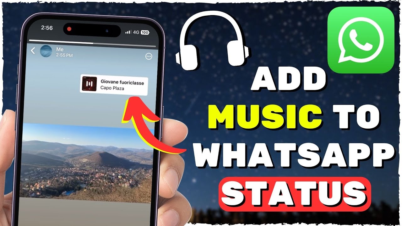 Как добавить музыку в статус WhatsApp (ЛЕГКО)