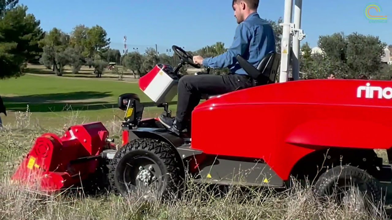 Tractor el&eacute;ctrico RINO - Demo campo de golf