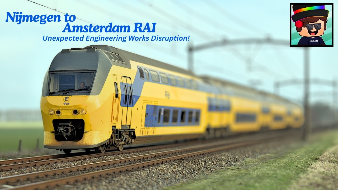 🚆 Nijmegen to Amsterdam RAI | Full Train Journey Vlog 🇳🇱