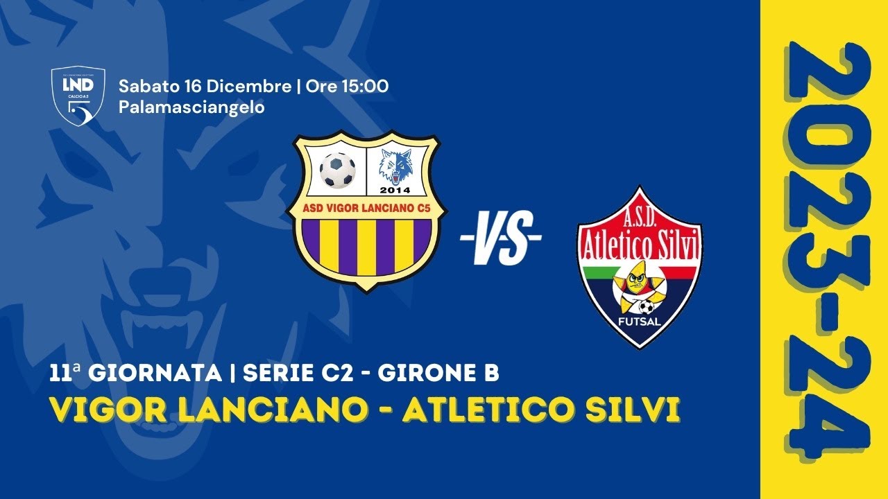 Serie C2 | Vigor Lanciano - Atletico Silvi 5-10 (Gol & Highlights) 11ª Giornata 2023/2024