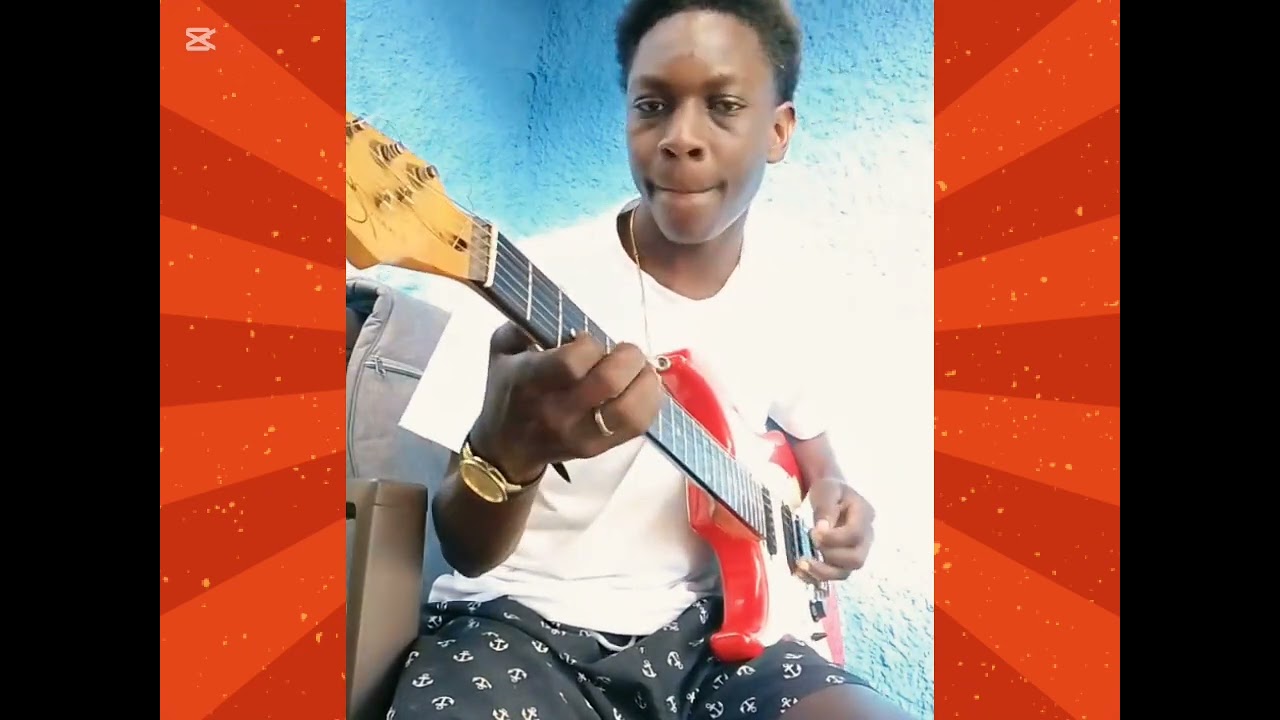 Men gwouv saint secille la gitaris sa rele metal li Bay poblem ak gita sa wi, 