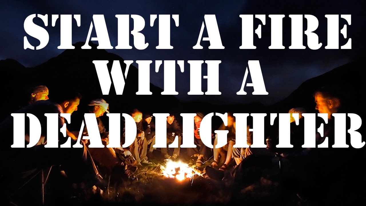 Start a Fire With a Dead Lighter (Survival Hack)