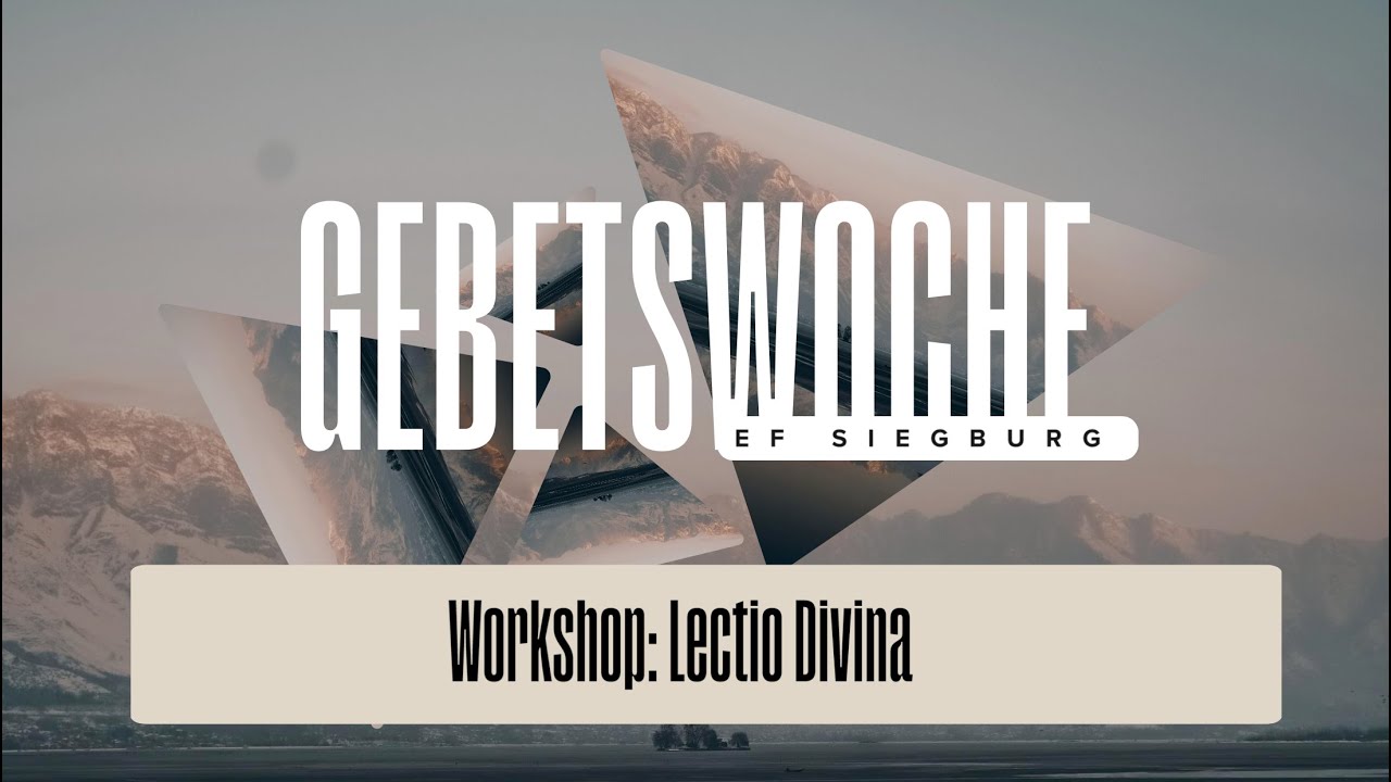 Workshop: Lectio Divina