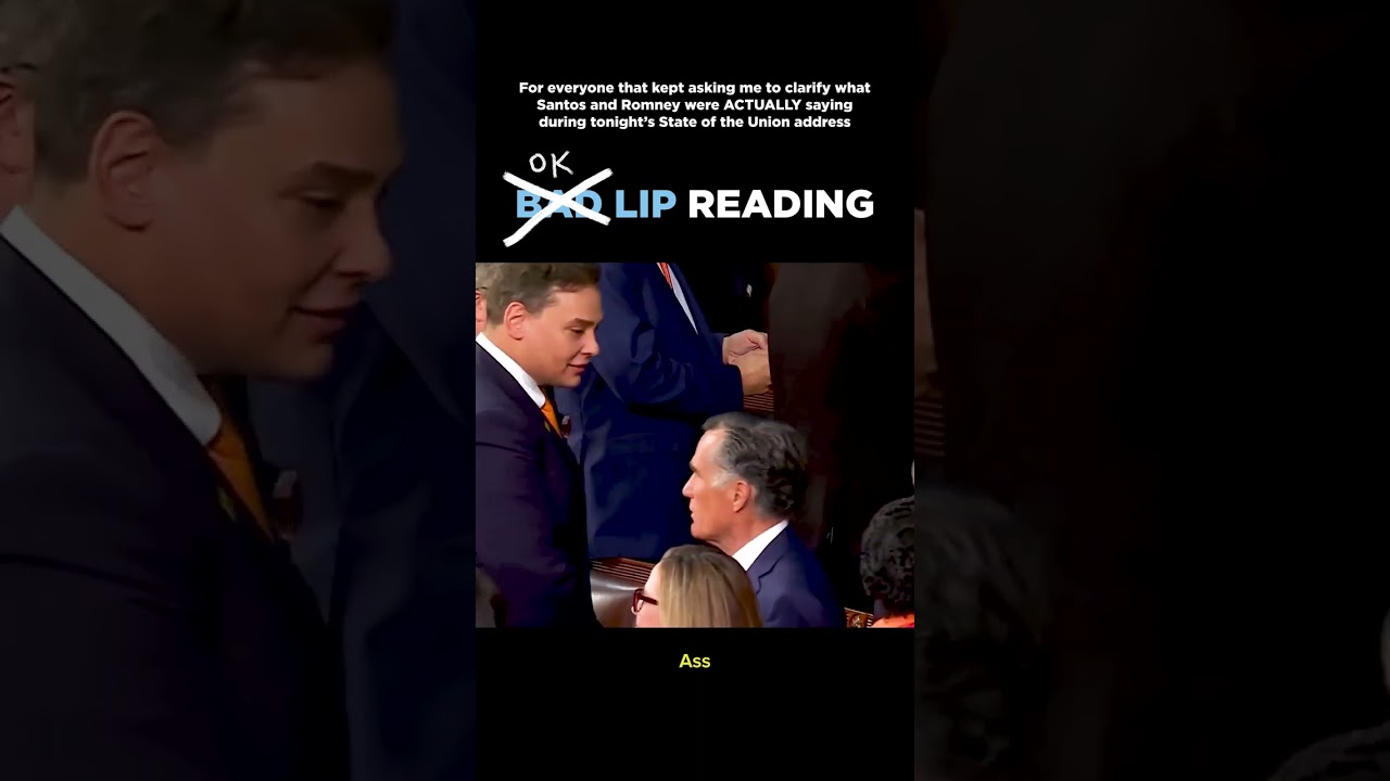 Santos and Romney have words during the State of the Union Address