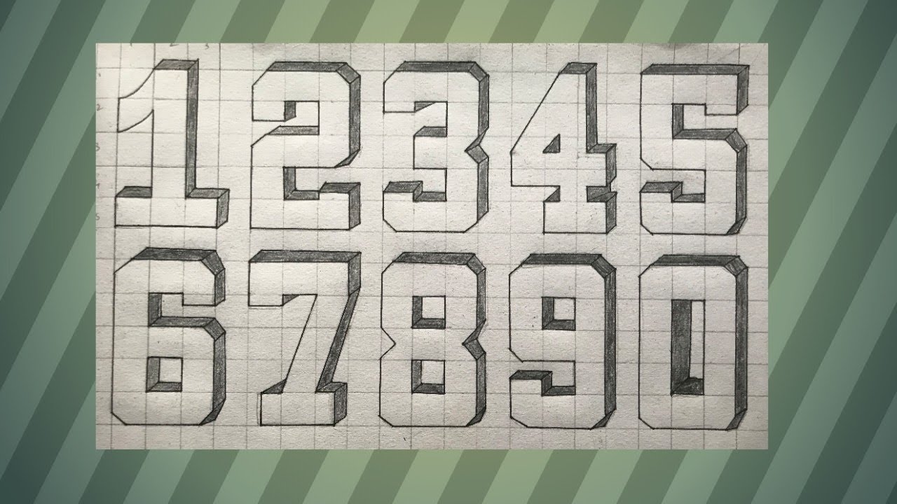 3d Number Drawing🔢