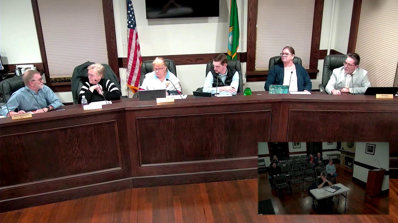 Tenino City Council Meeting 01/13/2026