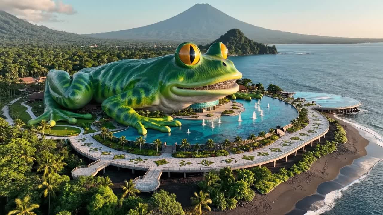 Creating the World's Largest Frog-Shaped Water Park | Water Park Construction