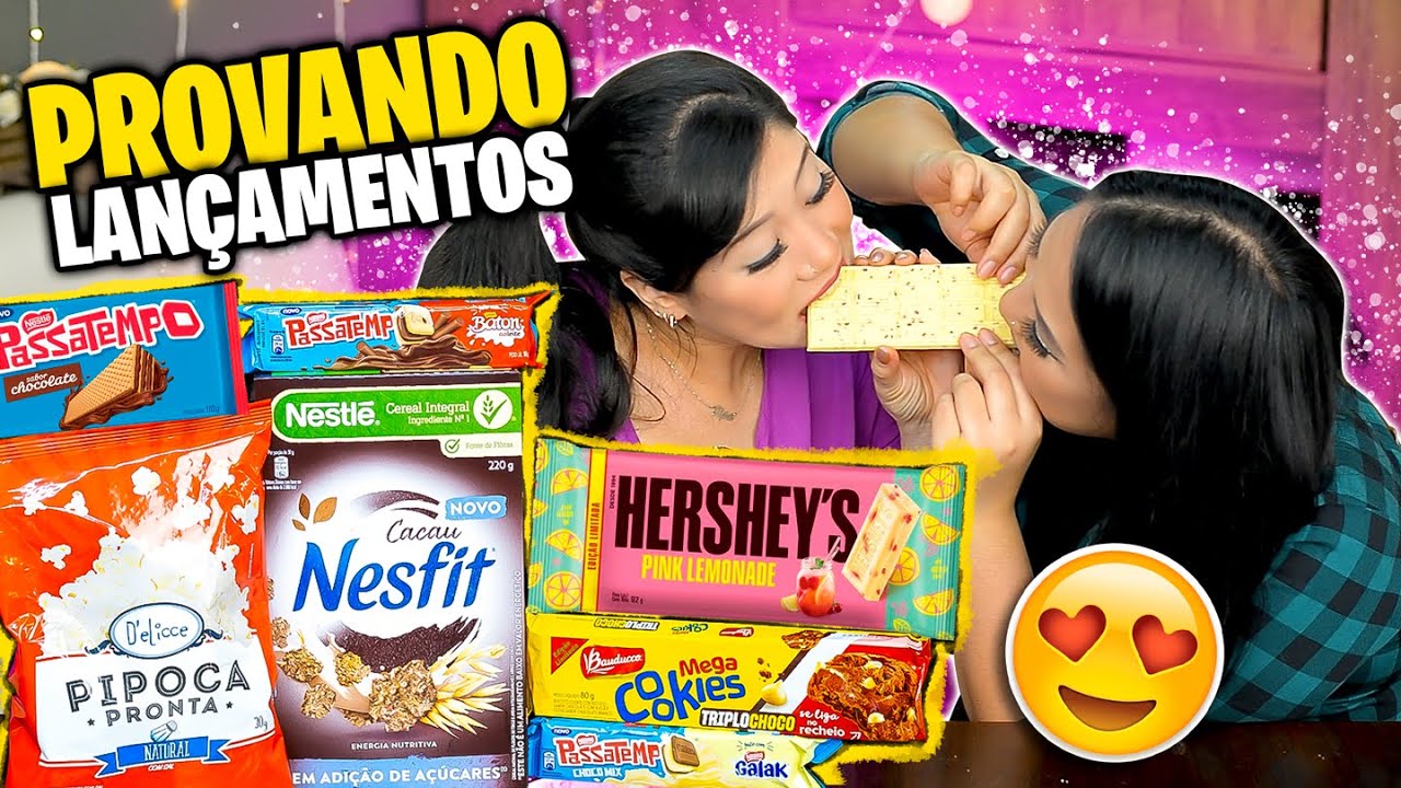 PROVANDO LANÇAMENTOS DO SUPERMERCADO! | Blog das irmãs