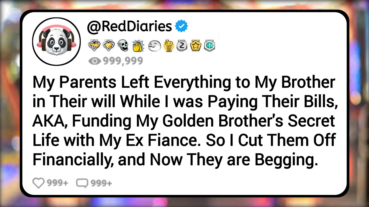 My parents left everything to my brother in their will while I was paying their bills, AKA,...