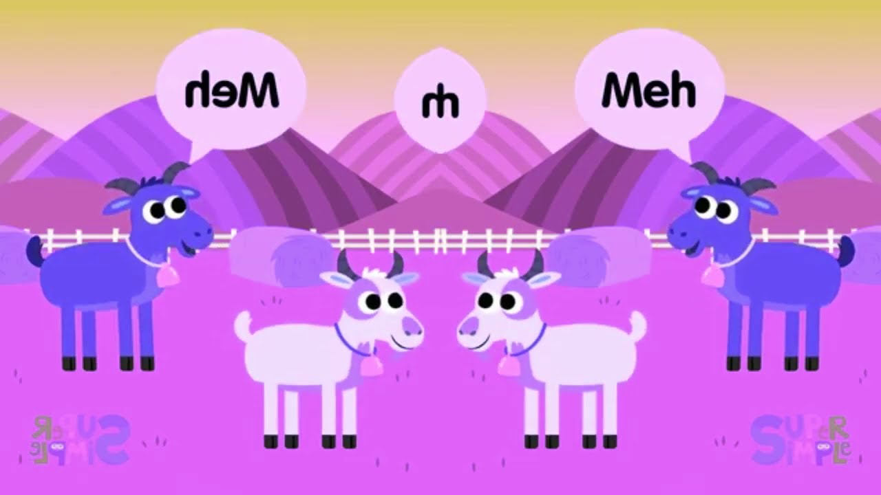 Farm Animals Oink, Meh, Baa Super Simple Song | Noodle and Pals | Sponsored by: Klasky Csupo Effects