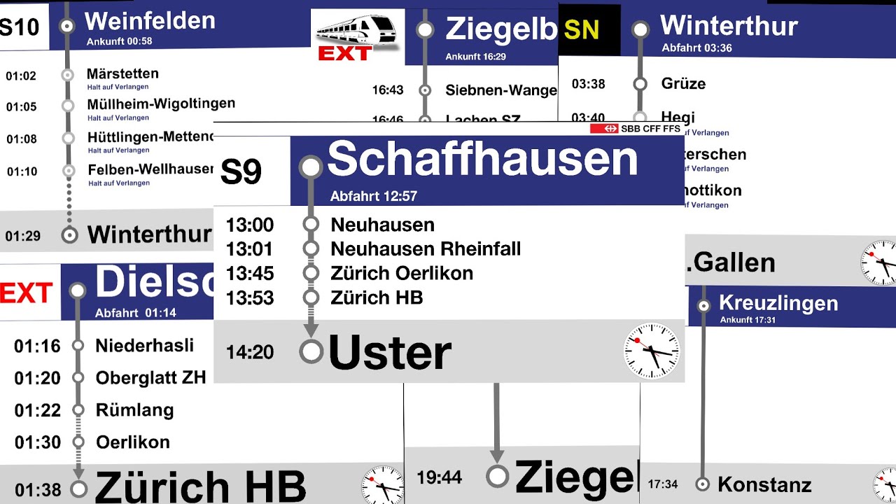 SBB, THB und ZVV Ansagen Mix | Verabschiedung von Isabelle und Pamela