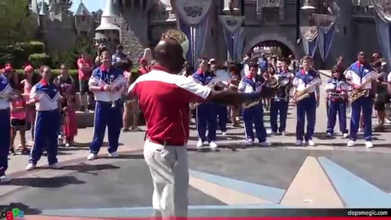 Disney Attractions Tribute - 2014 Disneyland All-American College Band - First Day