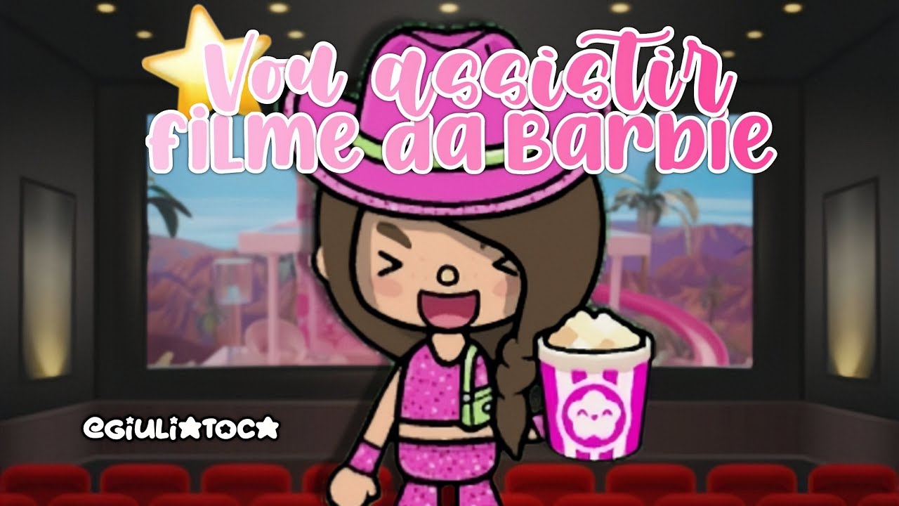 Vou Assistir Barbie🍿🎀 - *com voz📢* l Giulia Toca
