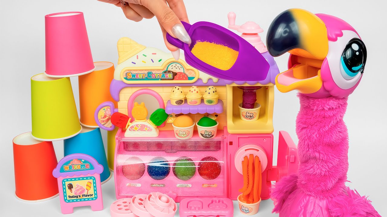 Ultimate Toys Collection - Gotta Go Flamingo Ice Cream Shop 🍦🦩 아이스크림 놀이 언박싱 | Satisfying Unboxing