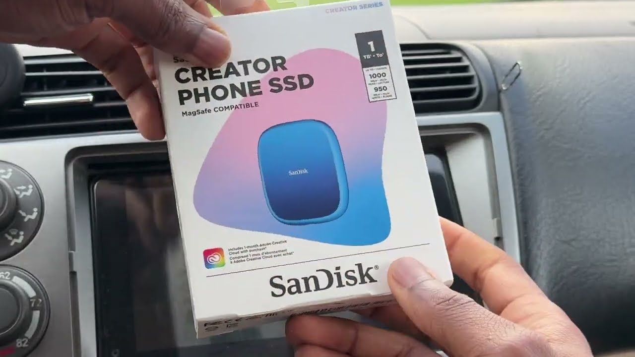 SanDisk SSD Creator Phone unboxing review and set up