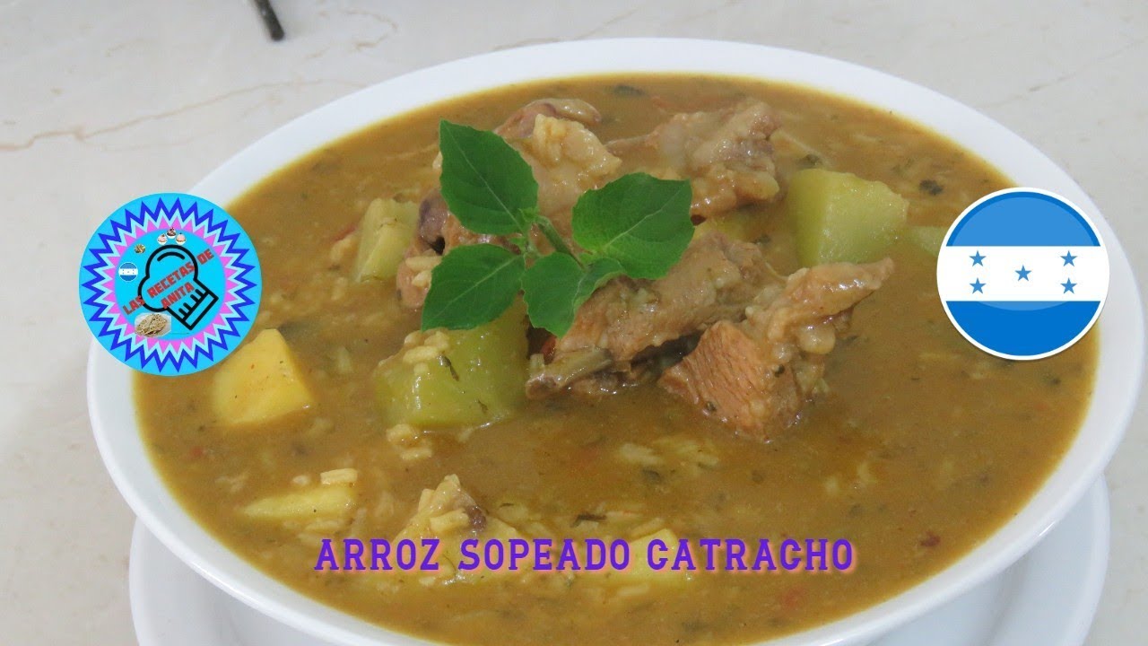 arroz sopeado catracho   , las recetas de anita