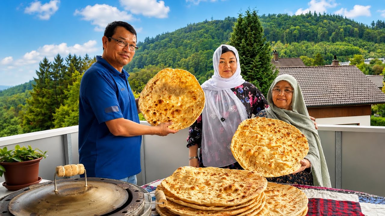 نان تندوری با تندور گازی | Tandoor bread 