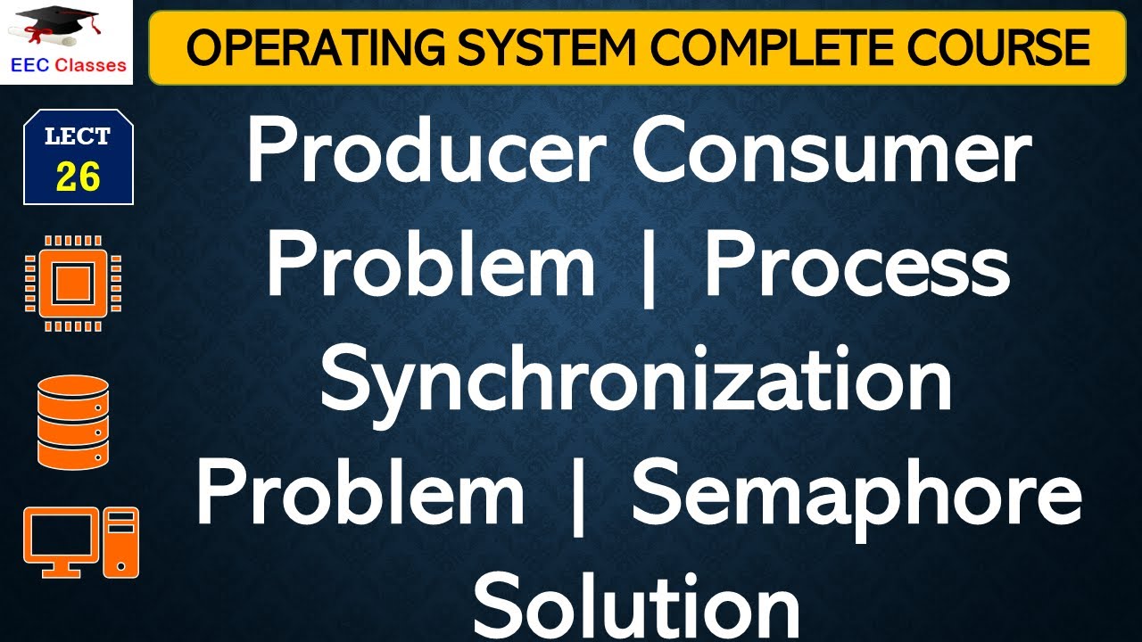 L26: Producer Consumer Problem | Process Synchronization Problem | Semaphore Solution | OS Lectures