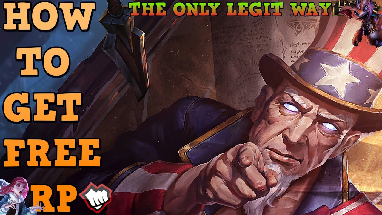 FREE Riot Points (HOW TO GET FREE RP) League of Legends | UPDATED 2022✅