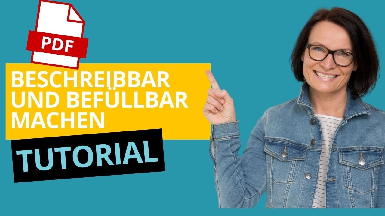 PDF beschreibbar machen | interaktives PDF erstellen | Tutorial pdf Escape