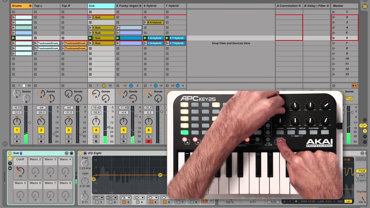 Akai Professional APC Key 25 — демонстрация, функции и работа в Ableton Live