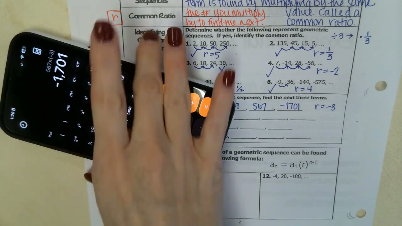 3.4.2026 - Algebra 1A Notes