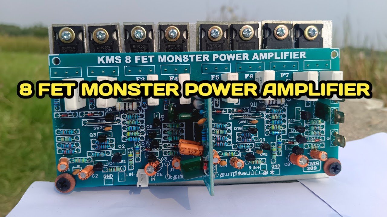 8 FET MONSTER POWER AMPLIFIER / 100% SERVICEABLE