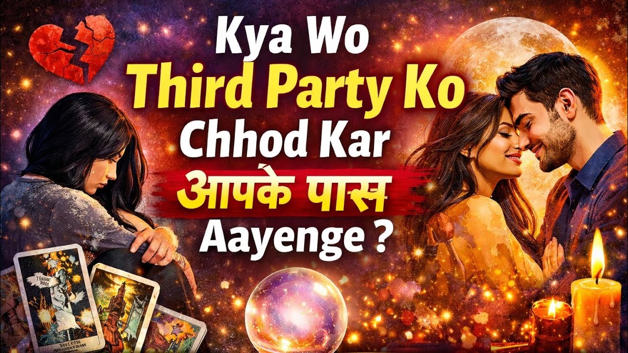  ❤️💃वो थर्ड पार्टी को छोड़कर आपके पास आयेंगे 💯 #tarot#thirdparty #shorts #shortsfeed 