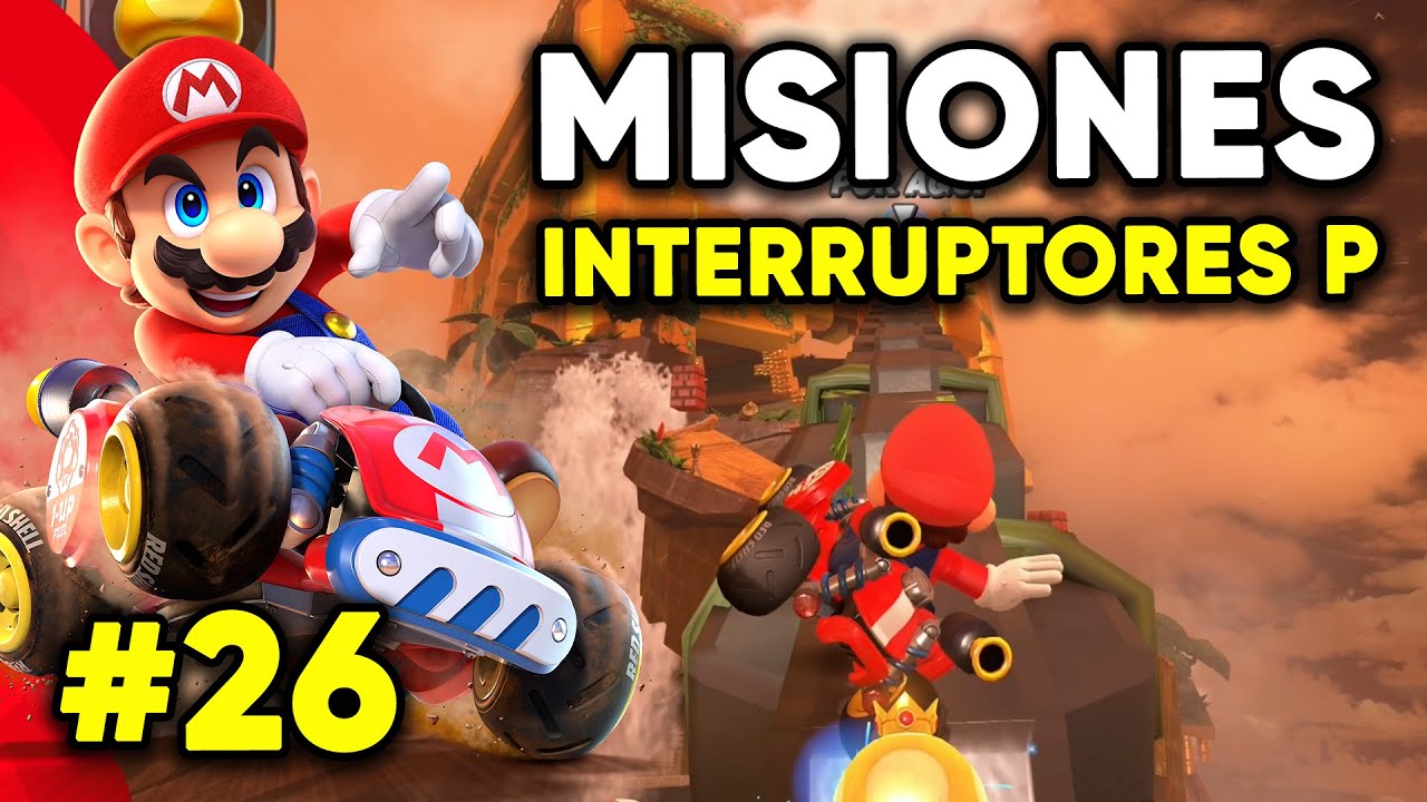 ¡Pruebas entre montones de oro en el Templo del Bloque ?! #26 | Interruptores P | Mario Kart World