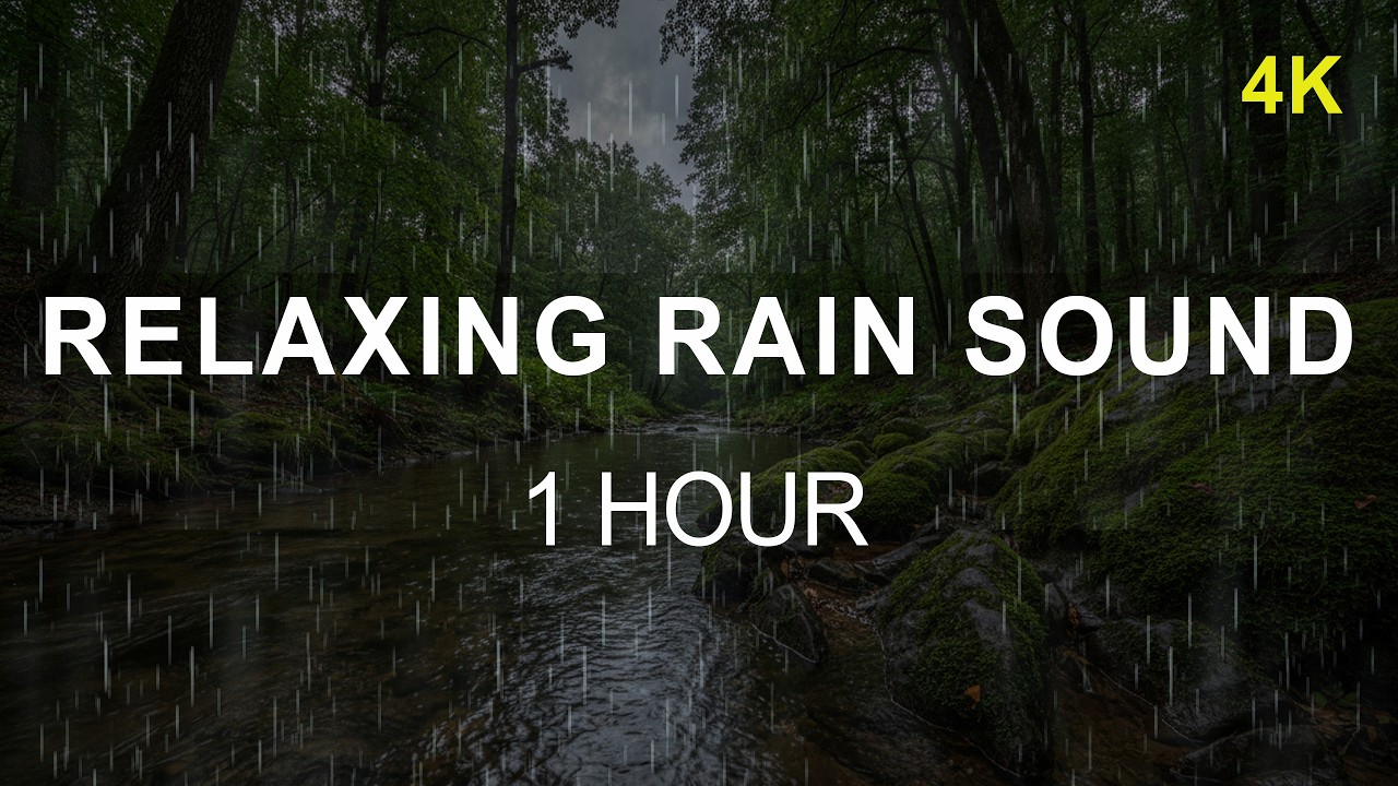⛈️ Natural Rain in the Forest | Beat Insomnia Naturally | 1 Hour