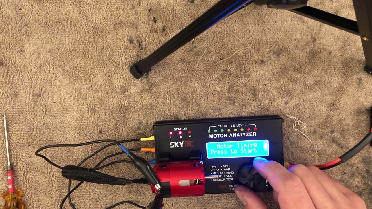 Turnigy TrackStar 21.5T motor basic data Kv data vs. Team Powers USGT motor
