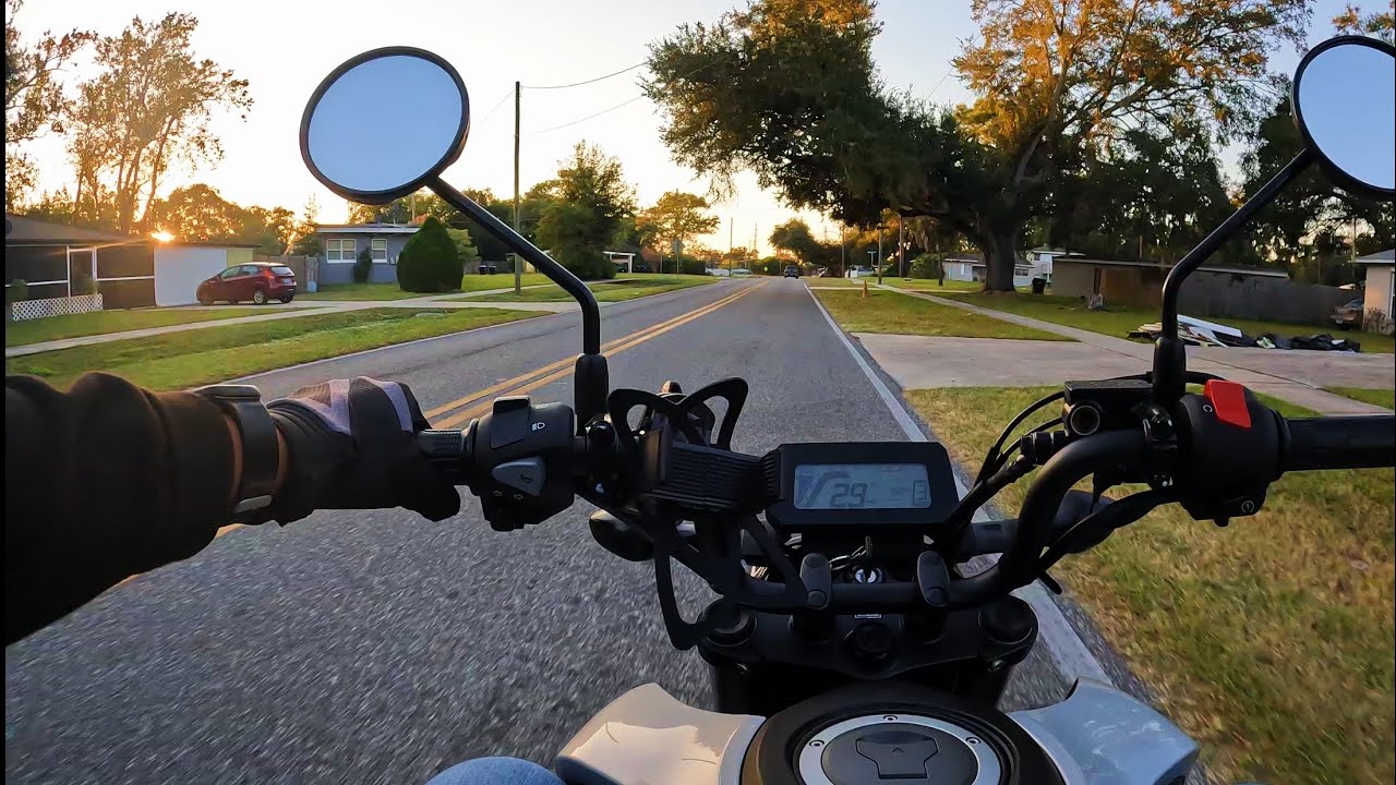 An evening ride on the Honda Grom!