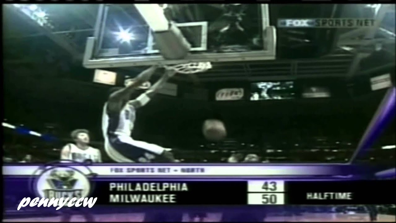 Allen Iverson Highlights vs Milwaukee Bucks 03/04 NBA