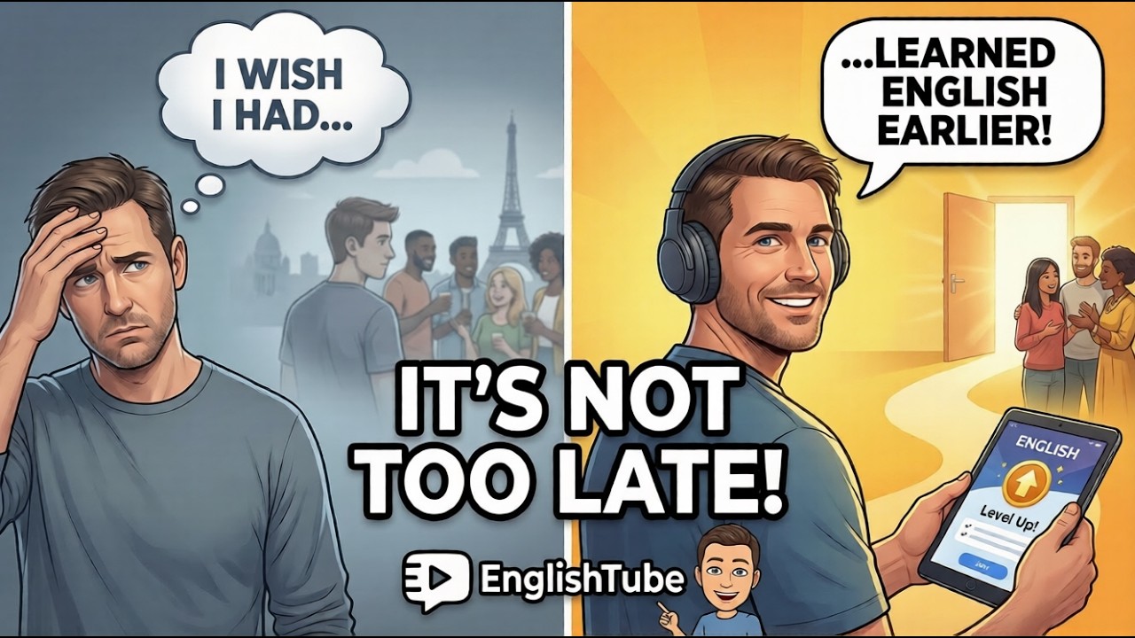 Let’s Talk About Regret | I Wish I Had Learned English Earlier | Easy Listening Practice