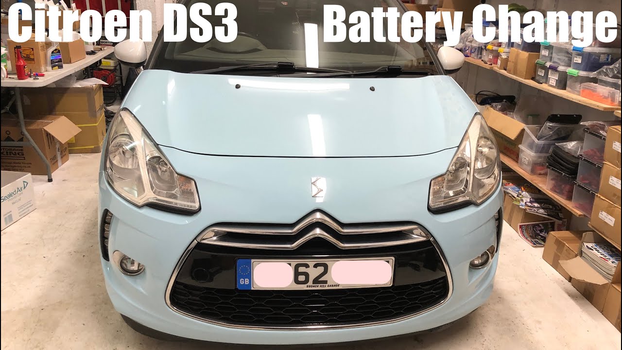 Citroen DS3 Battery Removal Replacement Disconnect How To Remove and Change DIY
