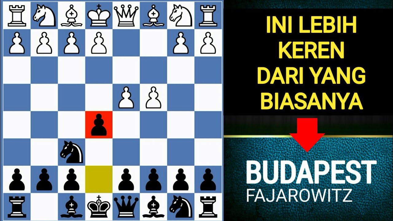 SUMPAH ini lebih keren‼️3 Jebakan catur hitam - Gambit Budapest