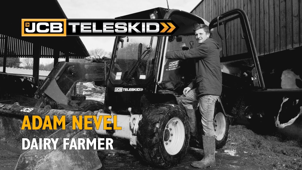 JCB Teleskid skid steer loader is able to take plenty of jobs at the dairy farm.