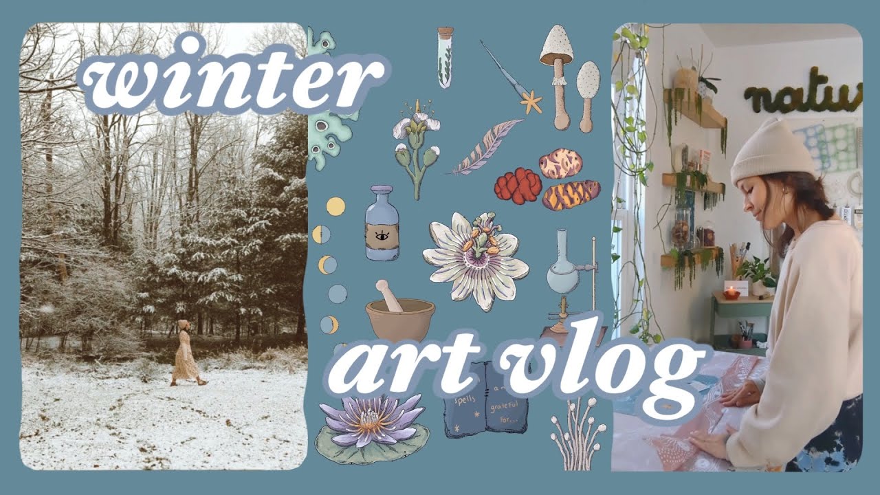 Art vlog ☀︎︎ shop reopening, slow painting & holiday decor ☀︎︎