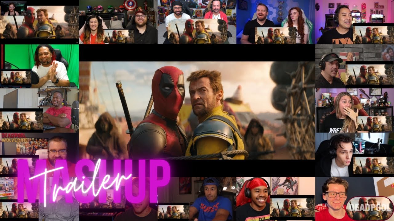 Deadpool & Wolverine - FINAL Trailer Reaction Mashup - ❤️💛 - Ryan Reynolds & Hugh Jackman