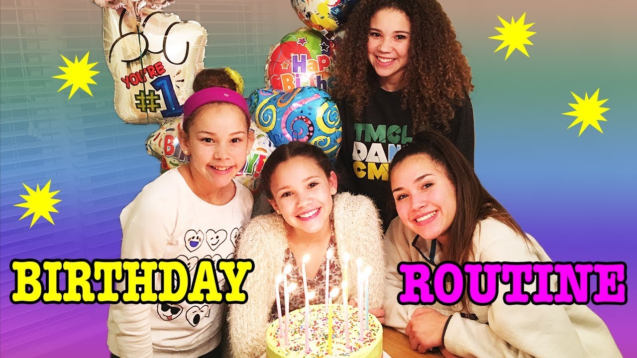 Birthday Routine! Sierra's 14th Birthday Surprise! (Haschak Sisters)