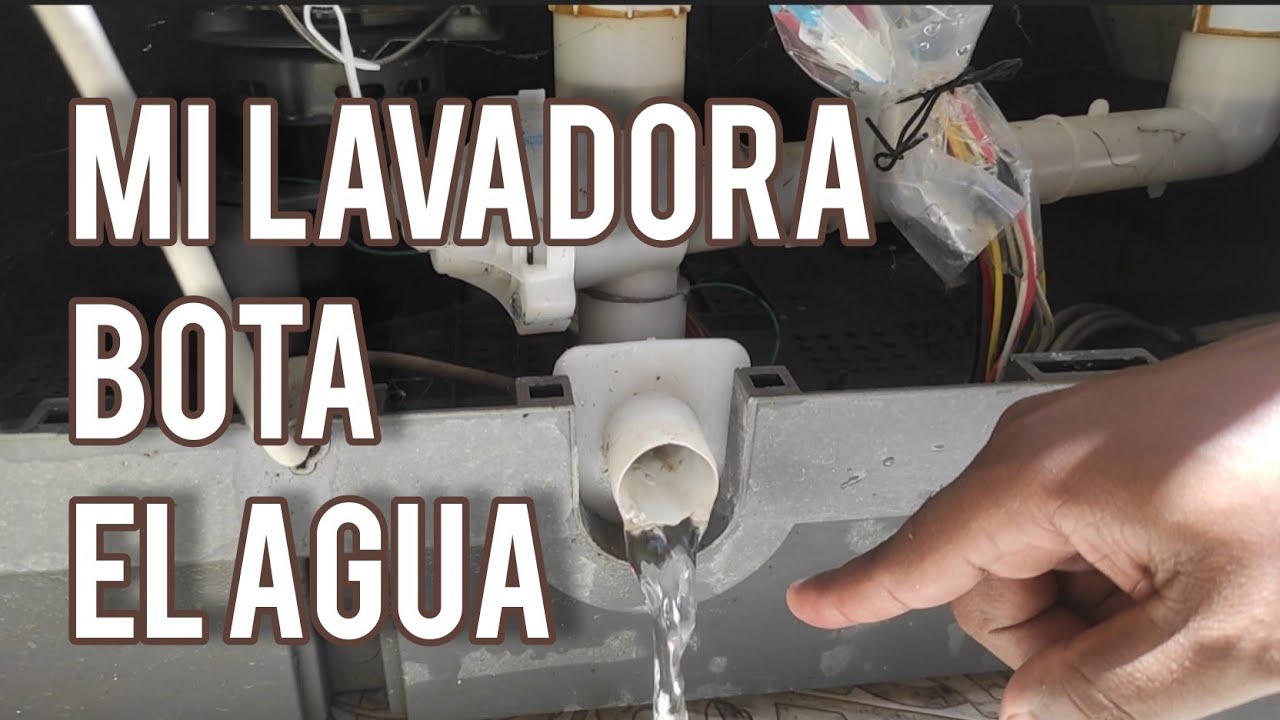 MI LAVADORA BOTA - NO RETIENE EL AGUA - RESUELTO