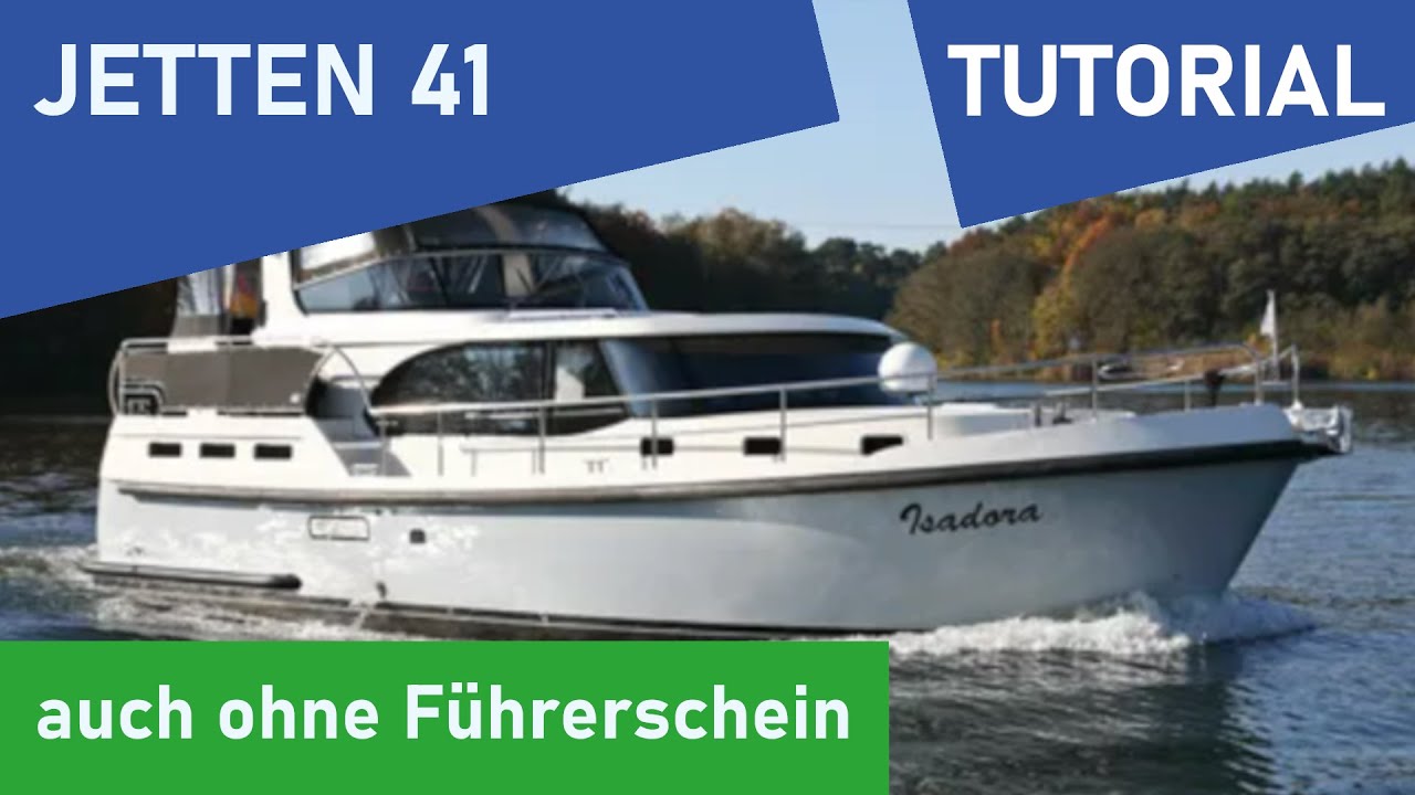 Hausboot mieten 2022: Jetten 41 - Check-in und Tutorial (auch ohne Bootsführerschein)