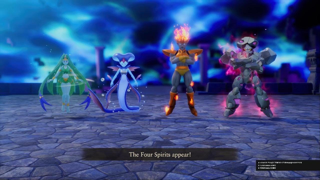 DRAGON QUEST VII Reimagined - Fighting The Four Spirits