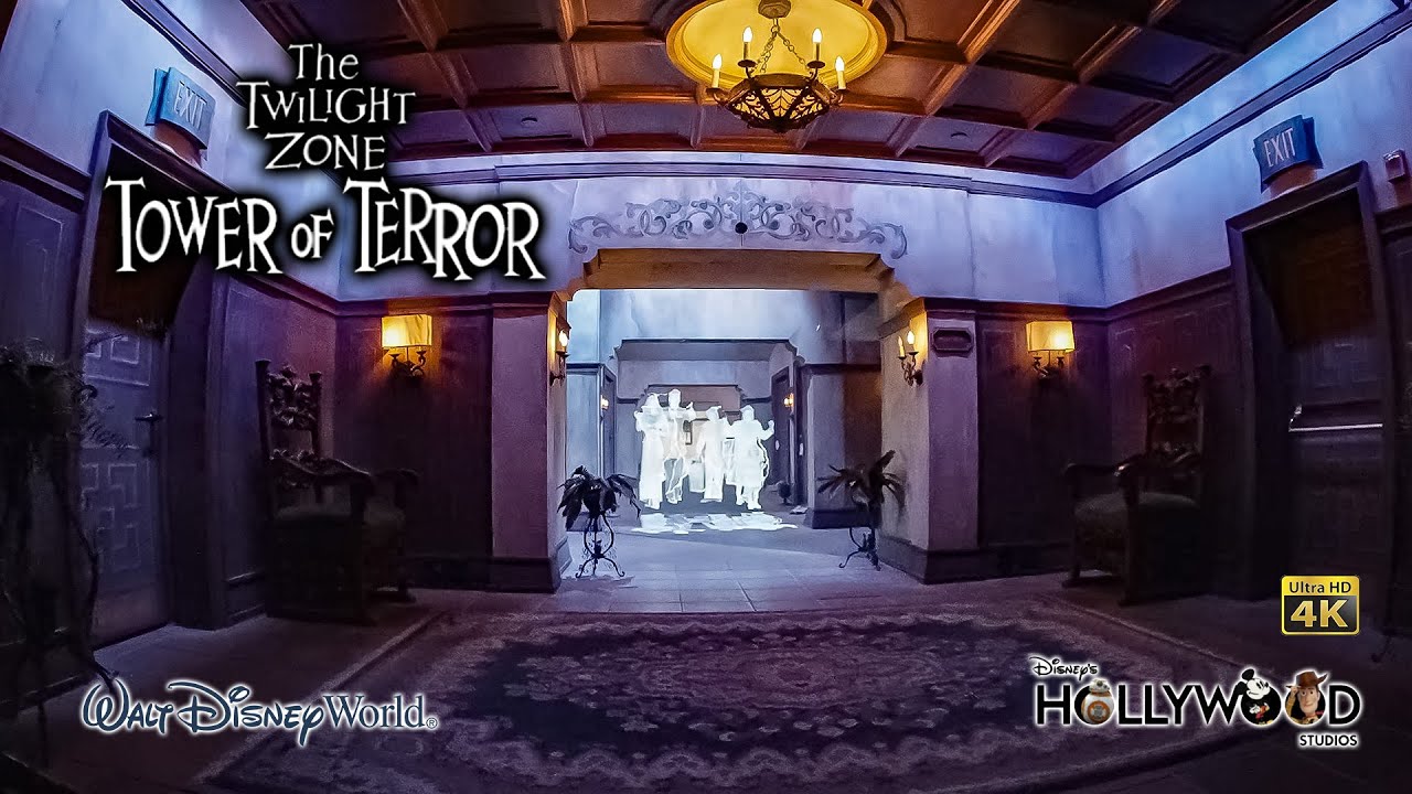 The Twilight Zone Tower of Terror On Ride Low Light 4K POV Walt Disney World 2022 07 11