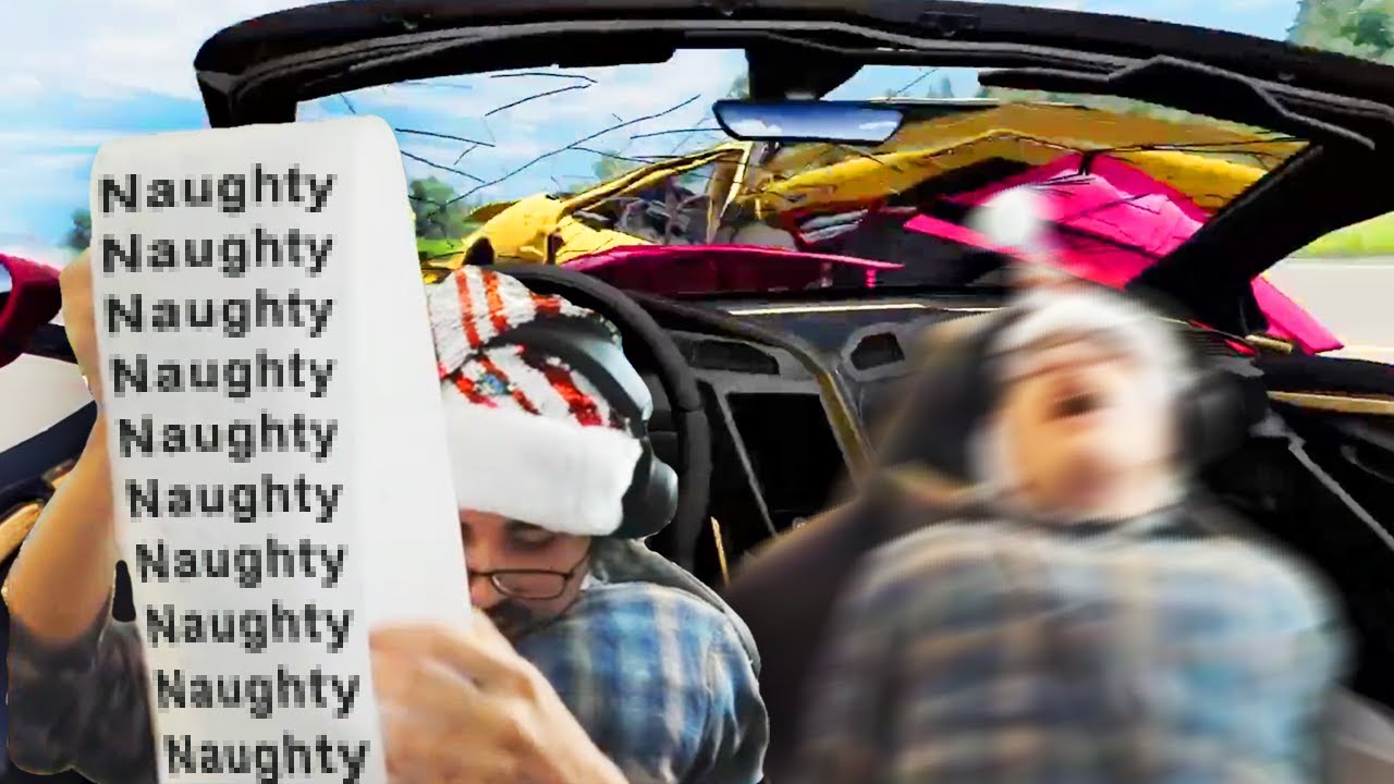 BeamNG but your uncle takes you Christmas shopping