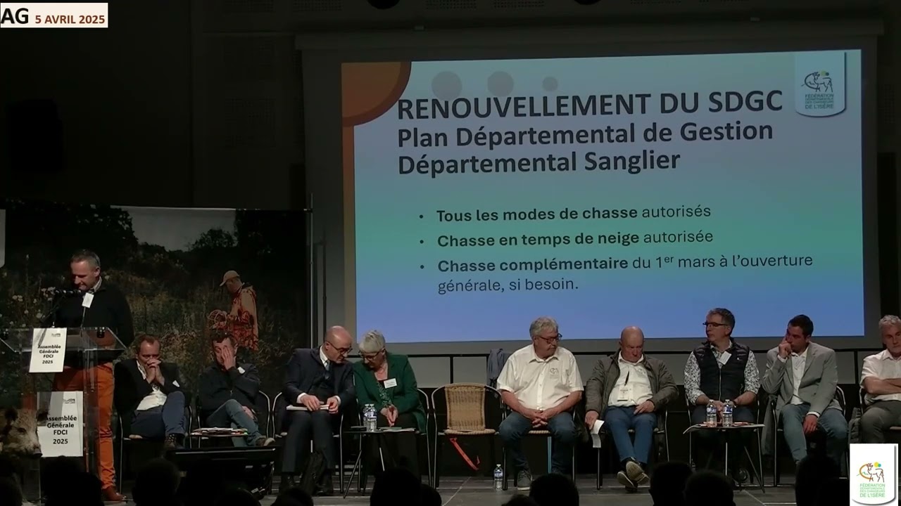 Assemblée générale FDCI 2025 - Renouvellement du Schéma Départemental de Gestion Cynégétique