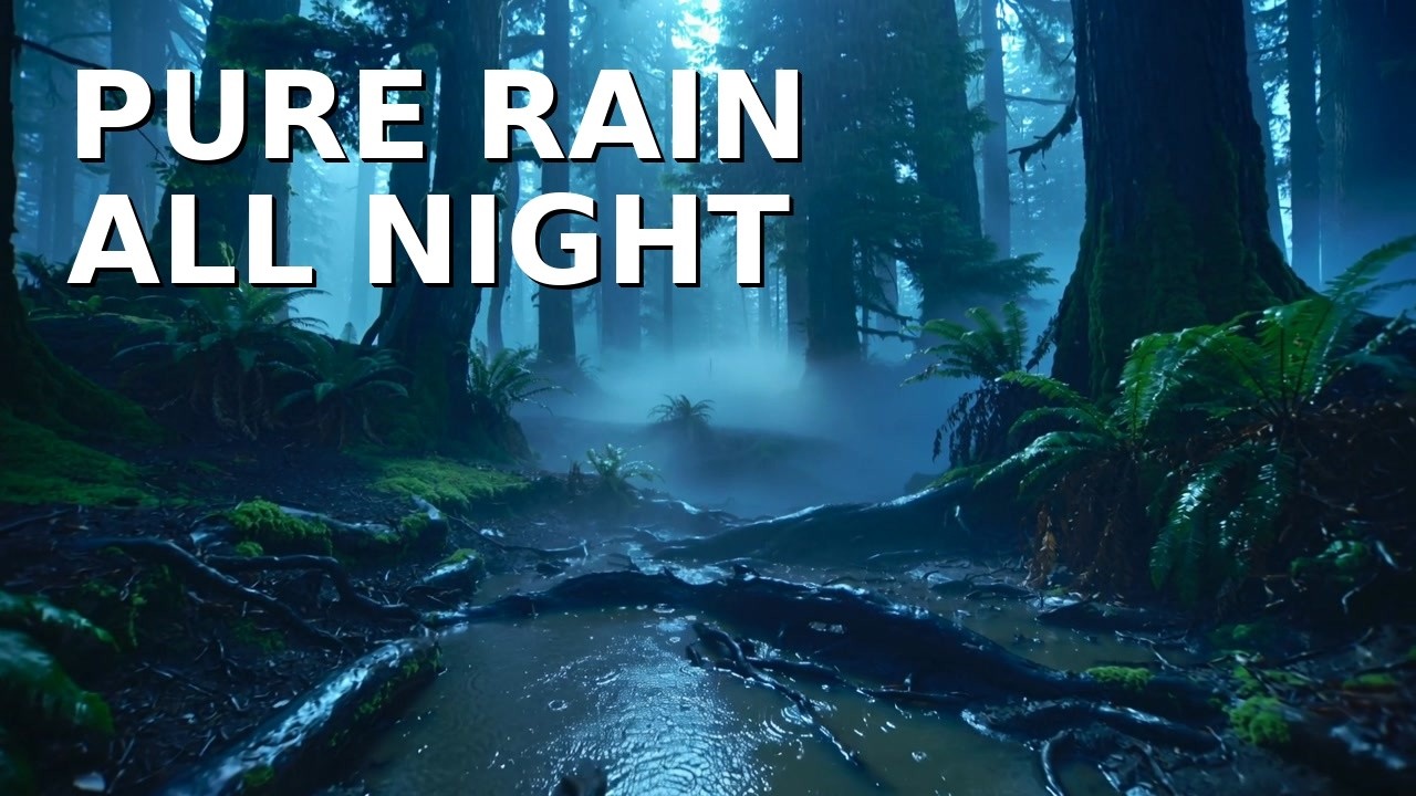 Rain Sounds for Sleep — 10 Hours Heavy Rain, No Music